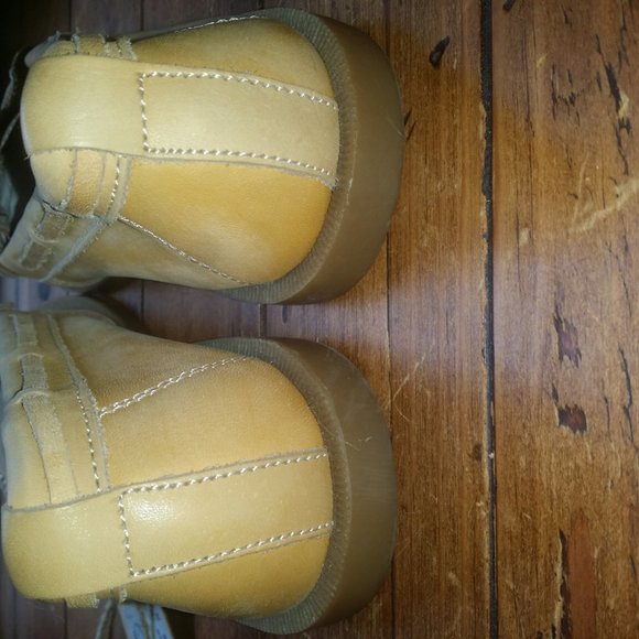 New Bed Stu Anthropologie Aunt Rose Yellow Loafers 7 - Picture 4 of 7